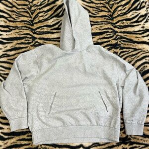 Nike Light Gray Hooded Sweatshirt